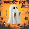 Halloween Ghost Figurine Middle Finger Small Scary Ghost Decor Spooky Resin Statue Coffee Table Centerpieces Display Ornaments