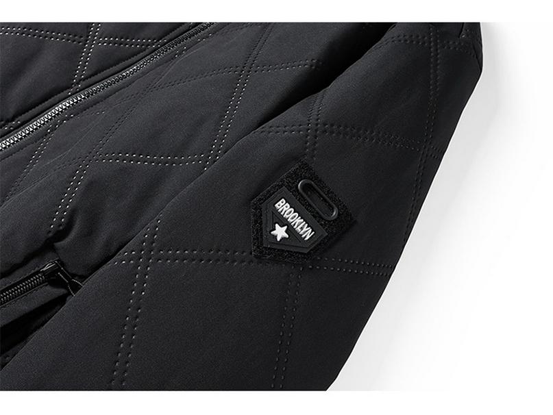 Men’s 2025 Winter Stand Collar Windproof Cotton Jacket - Thick Velvet, Middle-Aged Dad Style
