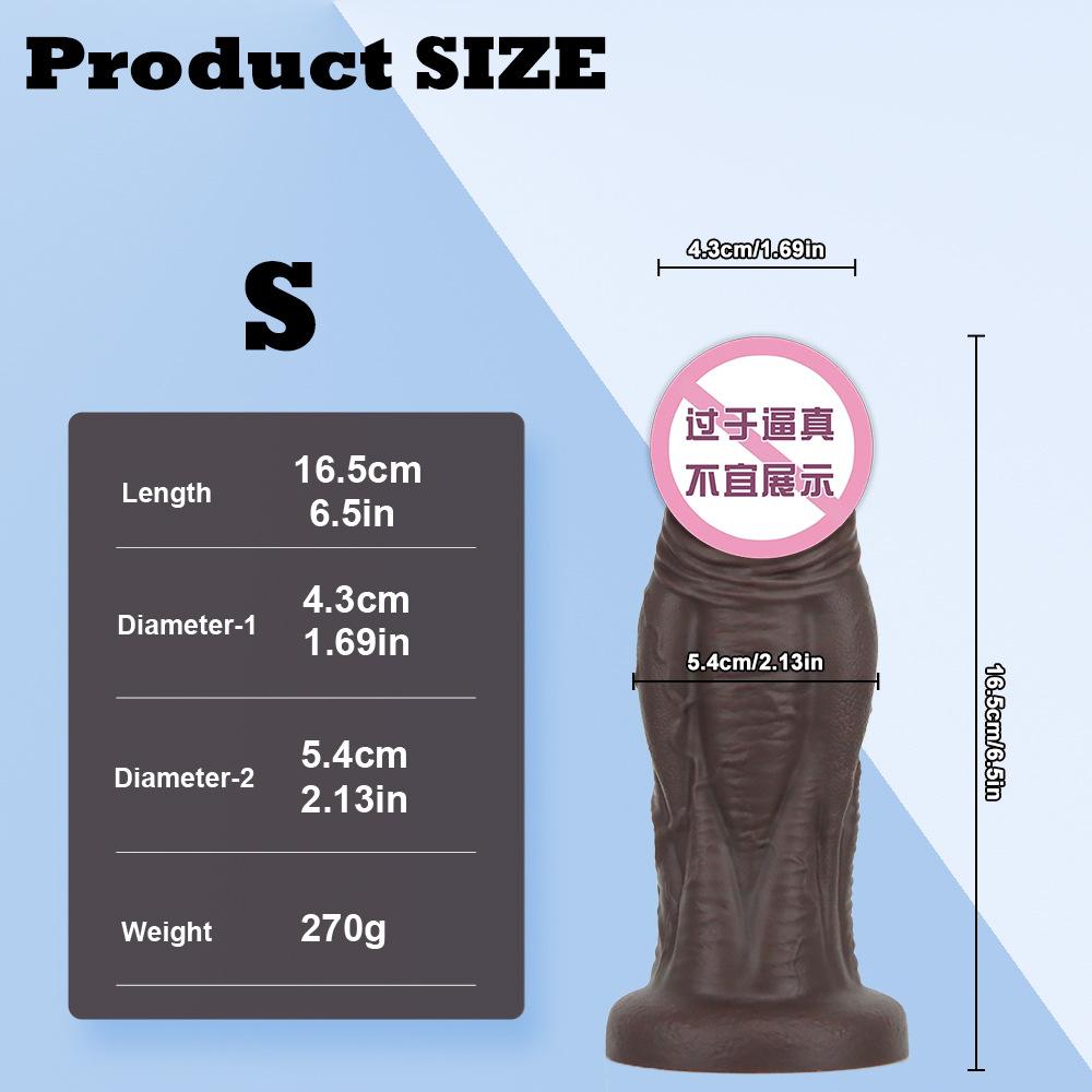 Black Diamond Extra Large Thick Fake Penis Silicone Soft Alien Simulation dildo Anal Plug Expander Majiao Alternative Sex