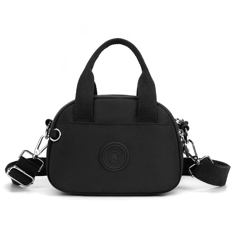 

Мини нейлоновая женская сумка через плечо, сумка для матери чёрный