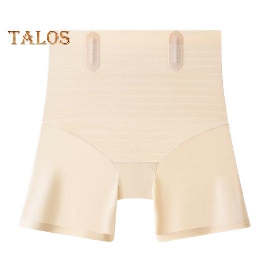 

Утягивающие брюки с высокой талией для женщин, утягивающие шорты для ягодиц, дышащее утягивающее нейлоновое нижнее белье для коррекции фигуры до середины бедра L бежевый