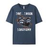 Live Laugh Lobotomy Retro Opossum Lovers Mens Shirts Graphic Tee Mens Clothing Tshirts