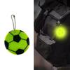 12Pieces Soccer Nighttime Backpack Keychain Glowing Bag Pendant Football Reflective Key Ornament for Easy Key Finding