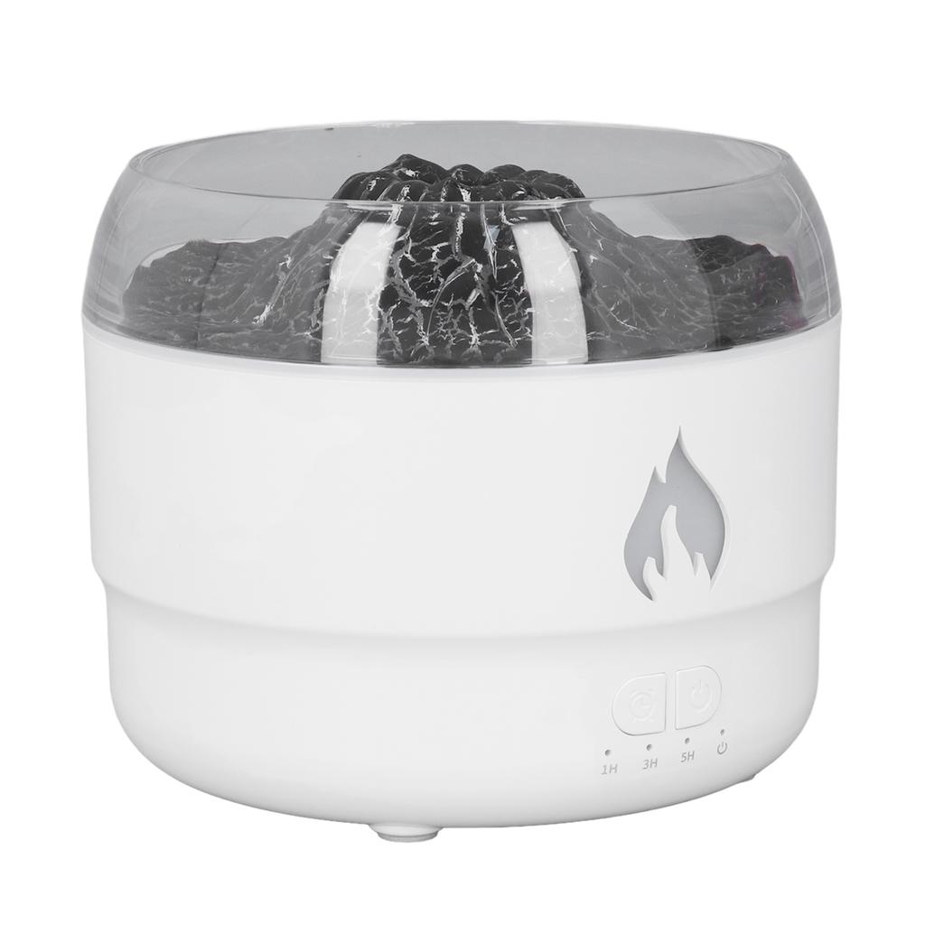 Flame Essential Oil Diffuser 280ml Humidifier 7 Color LED Light Quiet Aromatherapy Diffuser for Home Bedroom Office