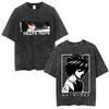 Vintage Washed Anime Death Note Manga Logo Graphic T-shirt Men Women Printed Tee Summer Casual Fashion Clothing Tops High Quality Streetwear