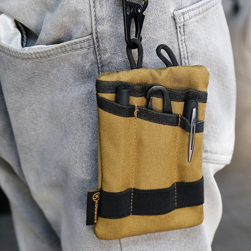 Durable Card Key Pouch Compact Belt Waist Pack Portable Tool Organizers Bag  Mountaineering