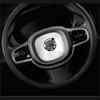 Stainless Steel Car Styling Steering Wheel Logo Emblem Cover Ring Trim Stickers For Volvo XC60 2018    Accessories