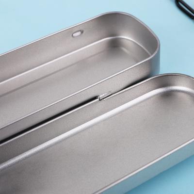 Iron Pen for Case Portable Pencil Box Student Stationery Storage Office Supply