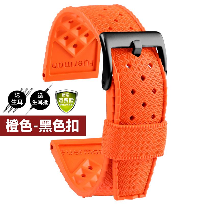 

For Blancpain Belt Fifty Fathoms 5008D Five Oceans High quality Silicone Watch Band 20mm Rubber Watch Strap Breathable Bracelet 20mm