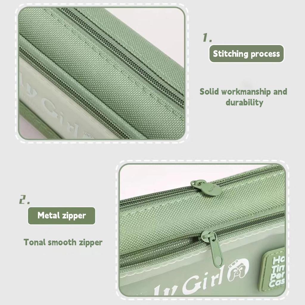 Large Capacity Transparent Pencil Case Student Pencil Box Ins Simple Korean Pen Bag School Office Supplies Stationery