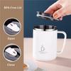 Leakproof Travel Coffee Mug With Lid Handle Thermal Flask Insulated Tea Cup