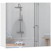 Double-Door Bathroom Mirror Cabinet - White
