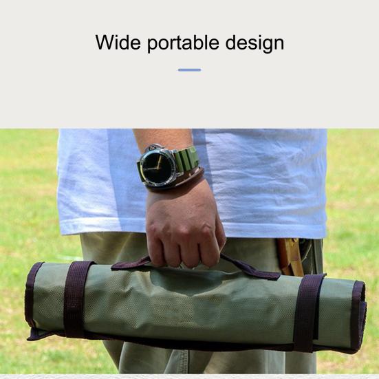 Oppbevaringsveske for utendørs teltstav med nettlomme Sammenleggbar Vanntett Vandring Jakt Campingverktøy Teltpinne Spiker Vindtett Tau Organizer-veske
