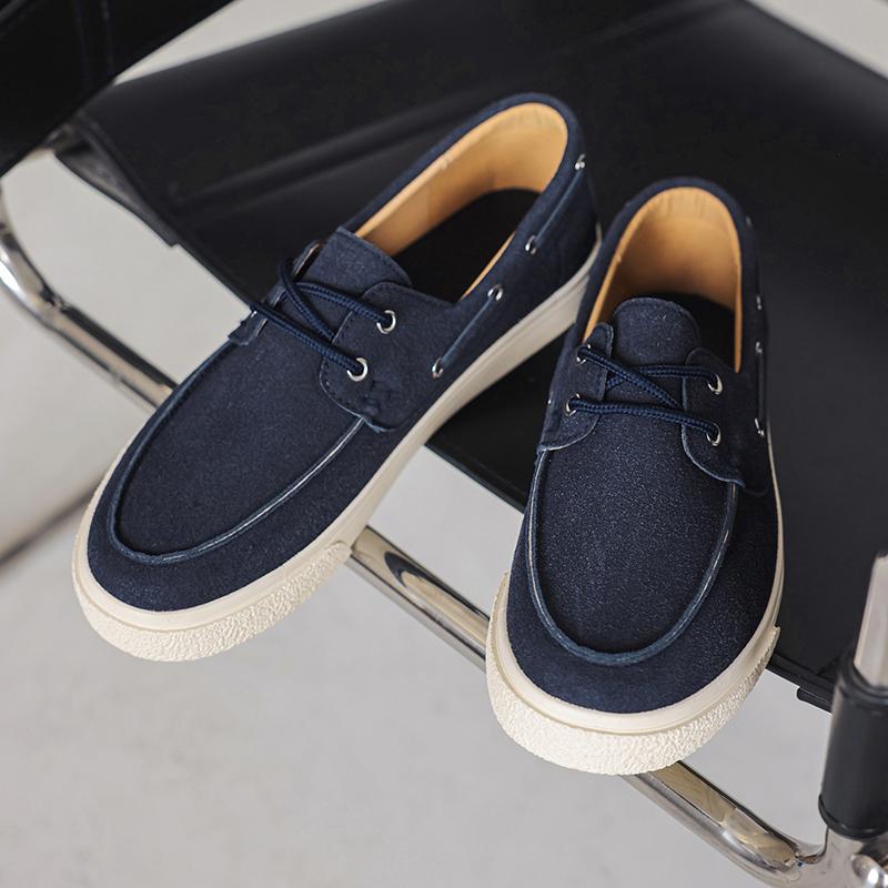 Fashion Men's Casual Shoes Handmade Suede Genuine Leather Mens Loafers Moccasins Slip On Men's Flats Male Walking Driving Shoes