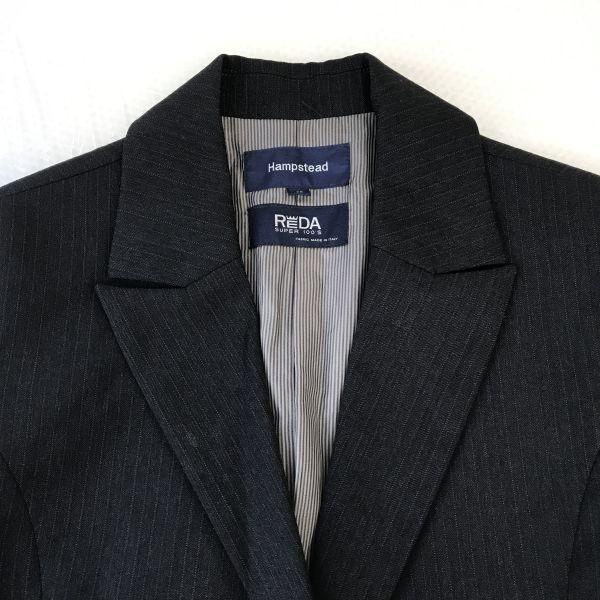 USED/Made in Japan Hampstead 100% Wool Skirt Suit Women’s M Dark Gray