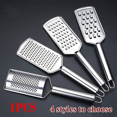 1 pz 4 tipi grattugia per formaggio multiuso in acciaio inox affilato pialla per formaggio trucioli coltello