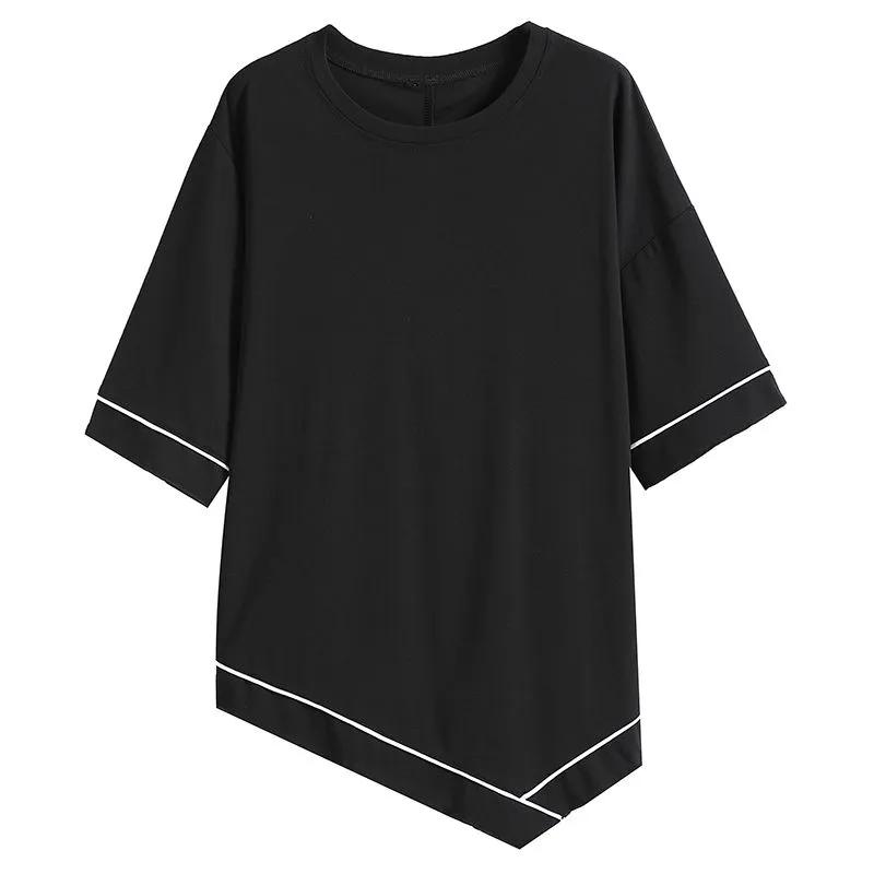 Loose and Thin All Match Short Sleeved Slimming Middle-aged Round Neck Top with Five Quarter Sleeves Stylish T-shirt Top