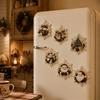 DIY Kunst-Sets mit Kunstperlen 6 Stück/Set Kühlschrankmagnet-Set, Weihnachts-Schneemann-Baum-Weihnachtsmann Feiertags-Heimdekorationen Magnete, Mosaik-Kühlschrank-Dekoration für