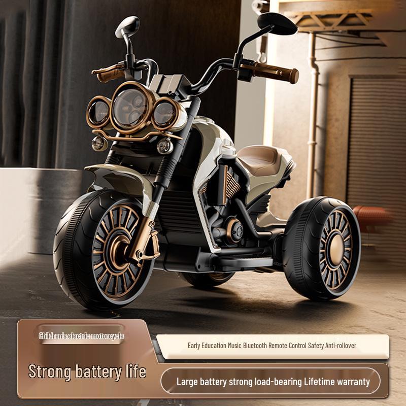 Children's Electric Ride-On Motorcycle Tricycle – Remote-Control, Self-Driving Toy for Boys & Girls