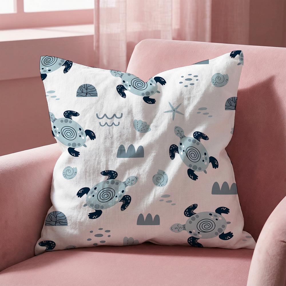 Cute Texture Cushion Cover MultiScene Pillow Cover for Home Car Reversible Soft Durable for Daily Use