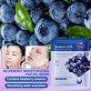 1/3/5PCS Blueberry Plant Care Moisturizing Mask, Moisturizing And Hydrating Helps Improve Fine Lines