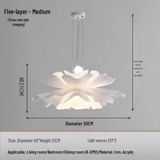 2024 Modern Scandinavian Pine Cone Chandelier for Bedroom and Dining Room