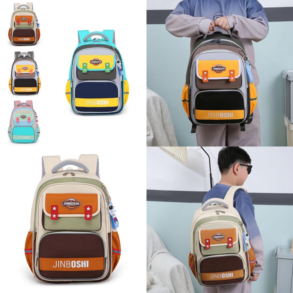 Large Capacity Breathable Nylon Backpack For Boys And Girls In Elementary School