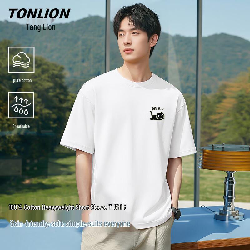TonLion Men's Cotton Short Sleeve T-Shirt