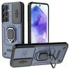 For Samsung Galaxy A55 5G Case PC+TPU Anti-scratch Phone Protective Cover with Slide Lens Cover