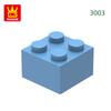 Non-Toxic 77Pcs/Lot 3003 2X2 High 4-Hole Building Blocks Moc Color Parts Compatible With Bricks Diy Children Toy Assembly Gift Box
