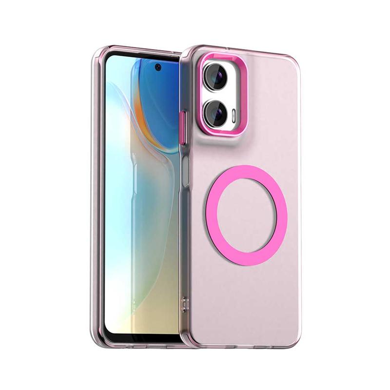 Transparent Case For Motorola Moto G35 Case Moto G35 G 35 5G Magnetic Adsorption Wireless Charge Back Cover For Moto G35 Case