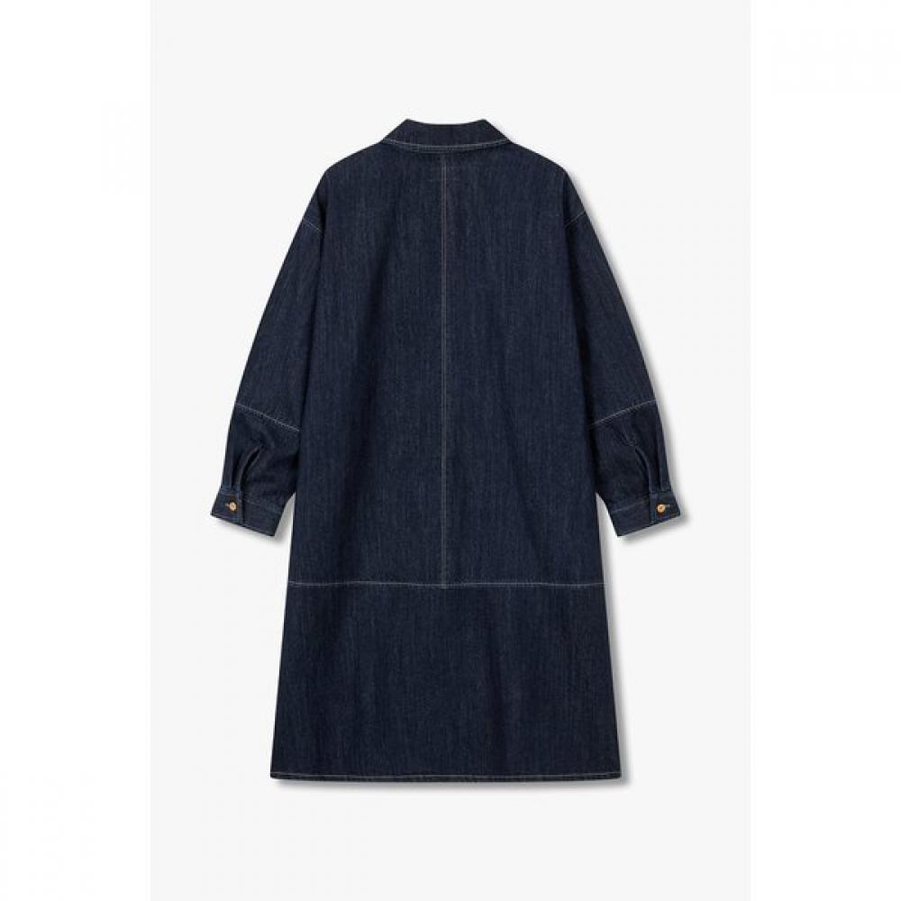 STUDIO TOMBOY Collar Neck Denim Tunic Dress 9106141101 
