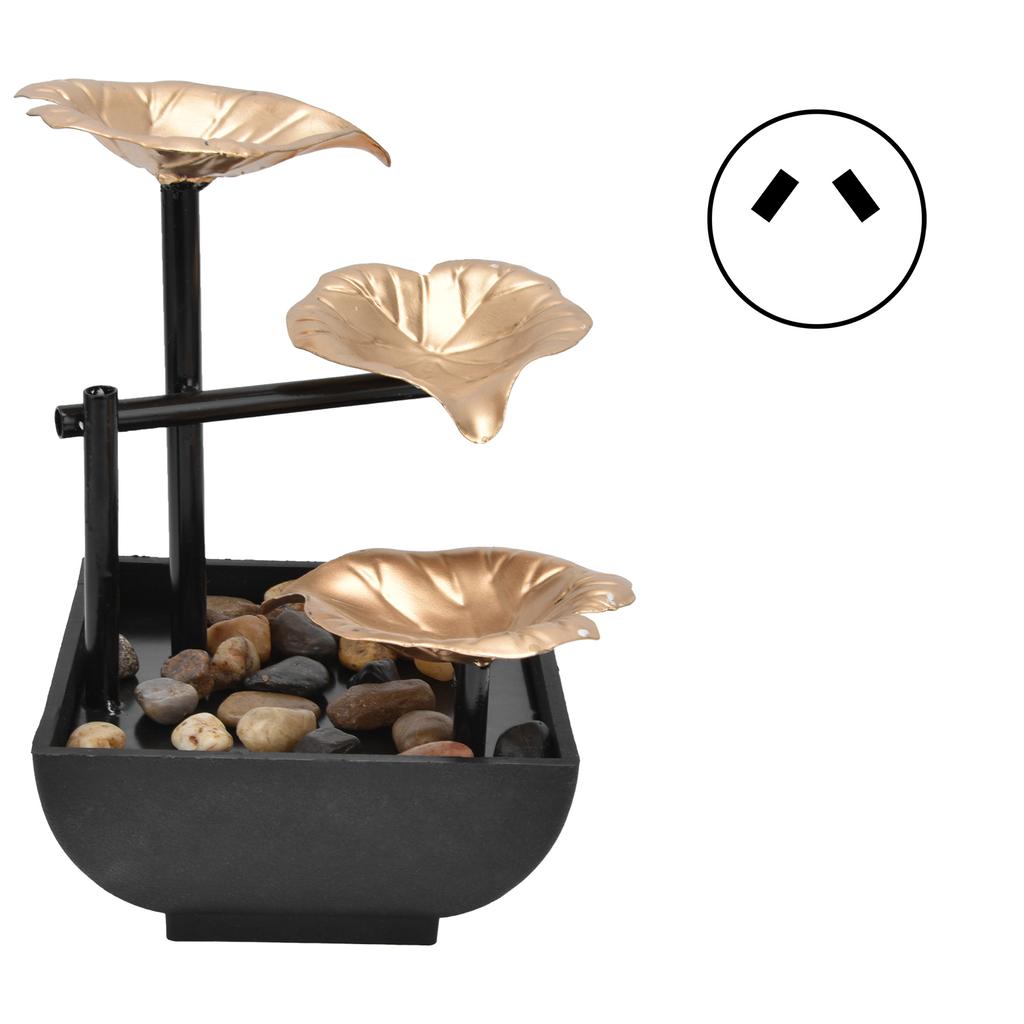 Desktop Flowing Water Ornament Tabletop Fountain for Home Office Feng Shui DecorationUS Plug 110V