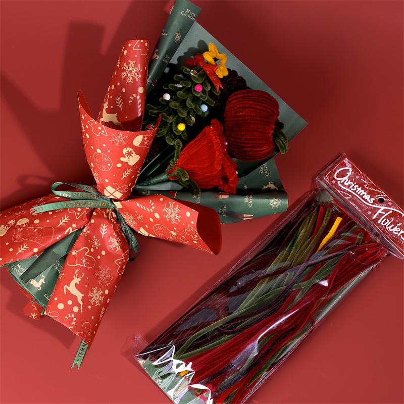 

Christmas Handmade Artificial Bouquets Creative Twisting Stick Toy DIY Gift Home Party Material