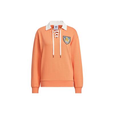 Originals Trefoil Gesticktes Colorblock Polo Crew Sweatshirt Damen Oberteile Hell-Khaki-Braun IN1094
