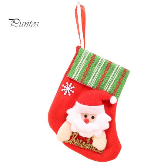 Christmas Stocking Cartoon Shape High Capacity Three Dimensional Wear Resistant Decorative Super Soft Merry Xmas Socks Gift Candy Bags