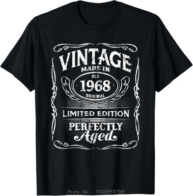 Legends Born In 1968 Oversized Tshirt Bday Mens Clothing On Demand Cotton Tshirt Ropa Hombre Fashion Fitness T Shirt Tops