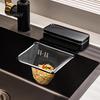 Sink Filter Rack Drain Stand Waste Garbage Net Shelf Anti-Clogging Disposable Mesh Bag Kitchen Sink Strainer with Removable Suction Cup