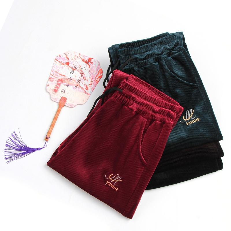 Medium and old pants women's loose Harlan pants women's radish pants thin mother pants women's new straight casual pants