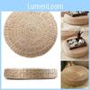 Eco-friendly Hand-woven Tatami Floor Pillow With Soft Sponge Filling For Comfort