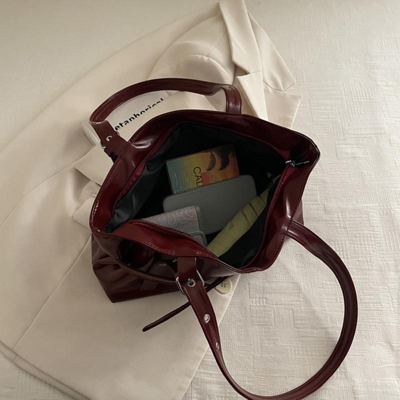 Yogodlns Belt Design Women's PU Leather Shoulder Bags Motorcycle Style Hot Girls Underarm Bag Large Capacity Female Casual Tote Handbags