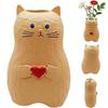 Cat Vase Handmade Resin Vase, 2026 New Home Decor Small Vases, Cute Cat Statue Holding Heart Shaped, Modern Creative Cats Decor