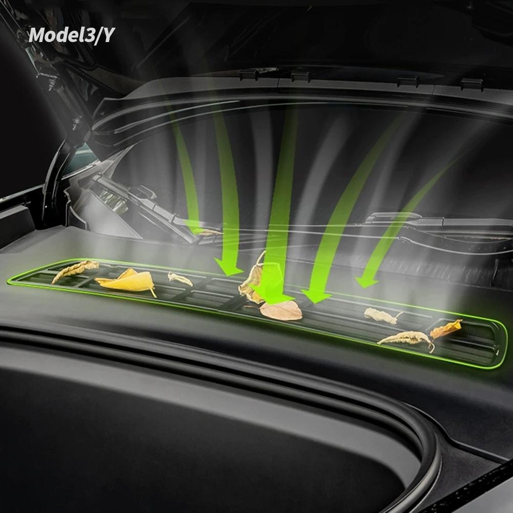 Insect-proof Net For Tesla Model Y Front Trunk Air-conditioning Cover Intake Grille Clean Air Inlet Protective Accessories 2024