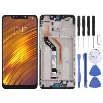 Ekran TFT LCD do Xiaomi Pocophone F1 Digitizer Pełny montaż z ramką(czarny)