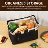 Picnic Basket Portable Folding Insulated Bag with Padded Handle and Lid Handheld Waterproof Shopping Basket for Travel Picnic