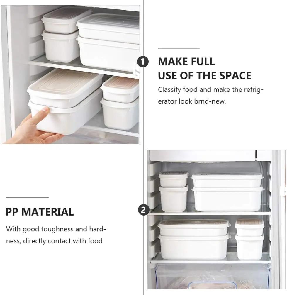Frozen Meat Packaging Box Food Grade Refrigerator Storage Fruit Vegetable Preservation Dishes Divided Box Kitchen Accessories