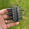 Adjustable Golf Tee Height Tool Precision Tee Height Setter for Consistent Swings Multi-functional Tee Holder for Golf Bags