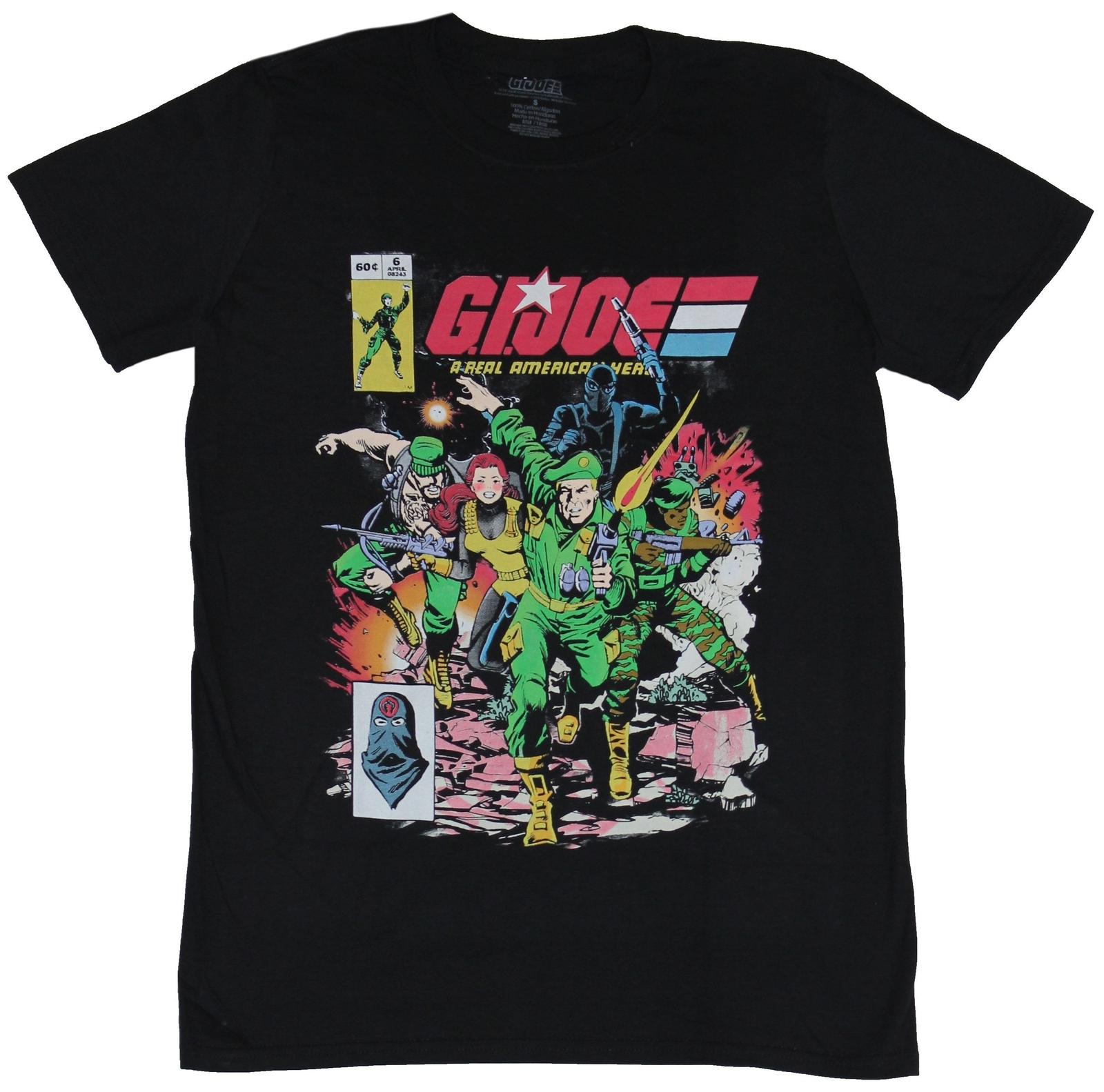 GI Joe G.I. Joe Mens T-Shirt - Charging Group Comic Cover Image XL