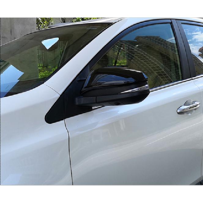 For Toyota Highlander 2015- Bright Black Side Mirrors Rearview Trim Cover 2X