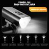 Front Bike Light Rechargeable Bright Bike Front Light 6 Modes Aluminum Alloy Safety Gear For Electric Scooter Mountain Road